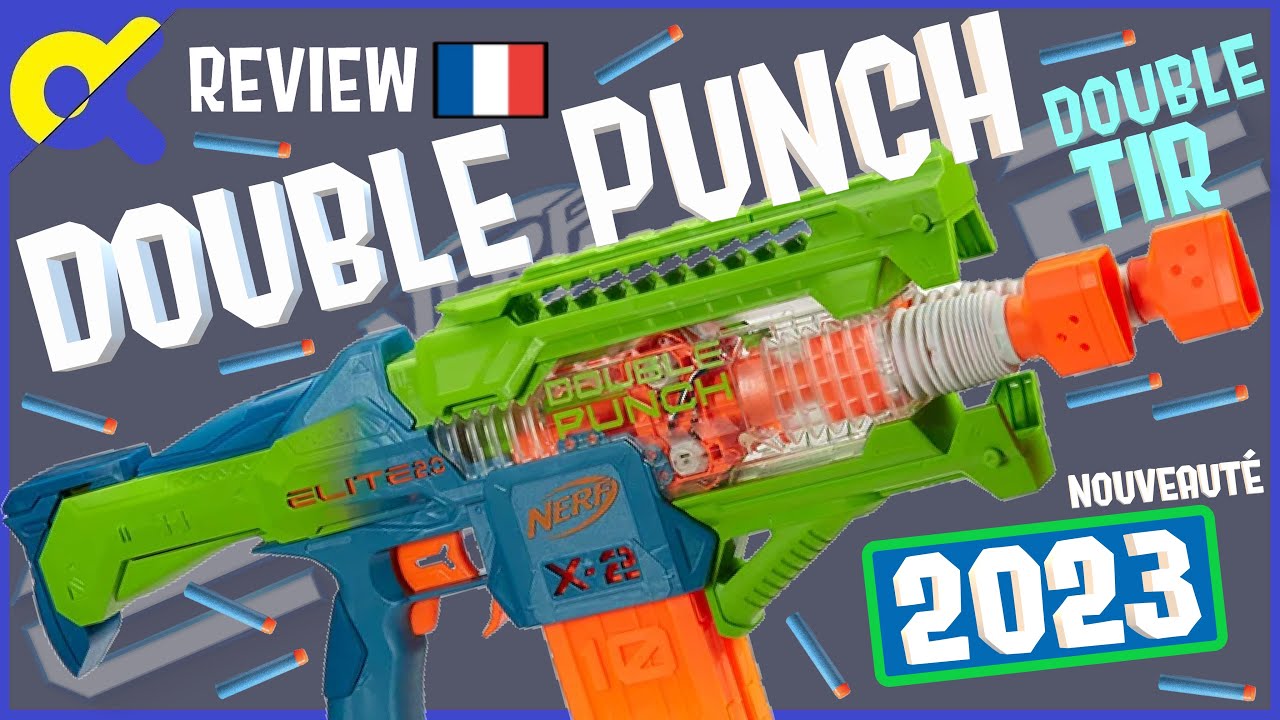 Nerf Elite 2.0 - NERF - Double Punch - Canons alternatifs rapides