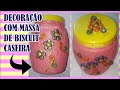 Artesanato - DECORANDO POTE DE CREME - Decoração com massa de biscuit caseira - Cicera Criativa