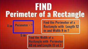 Find Perimeter 😊😑 of a Rectangle | Mathematics | Formula | Find Length Width | 2D Geometric