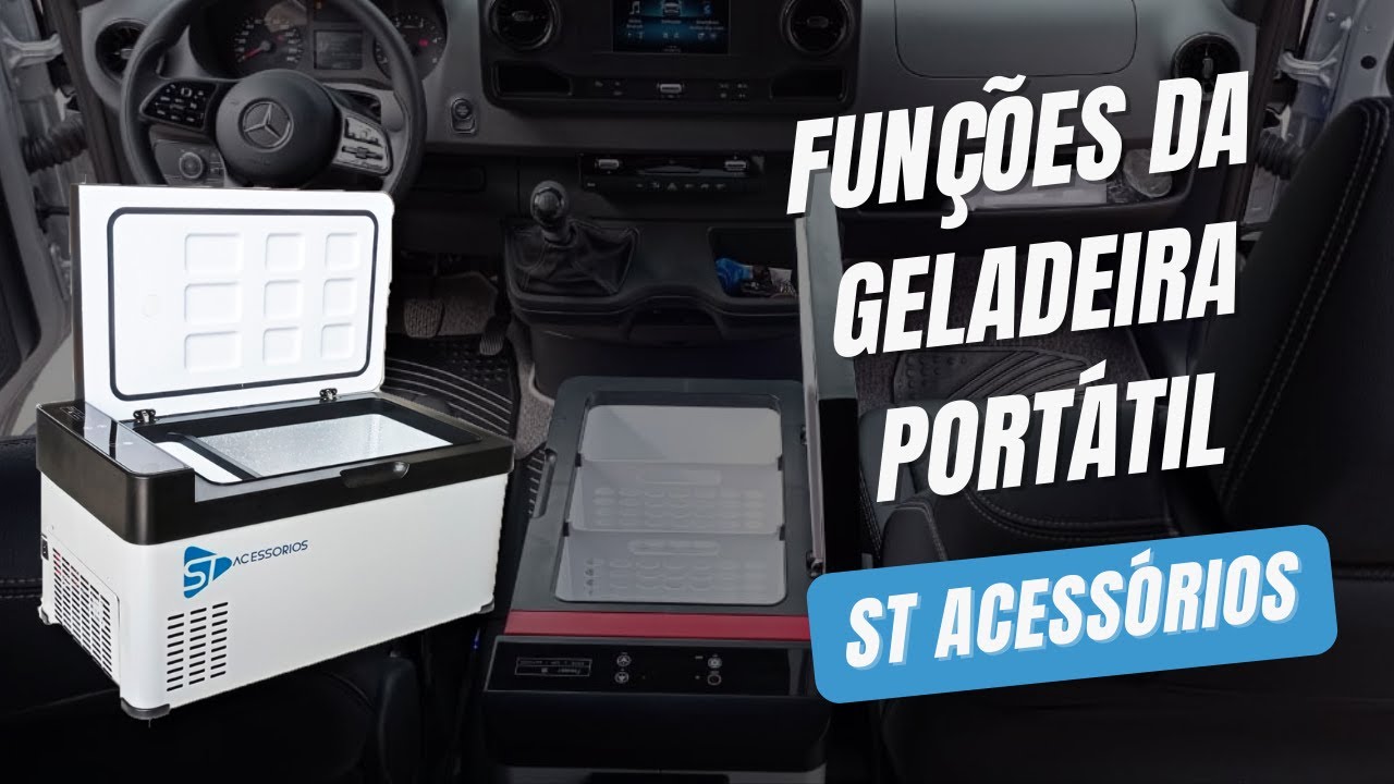 Funções da Geladeira portátil ST Acessórios!