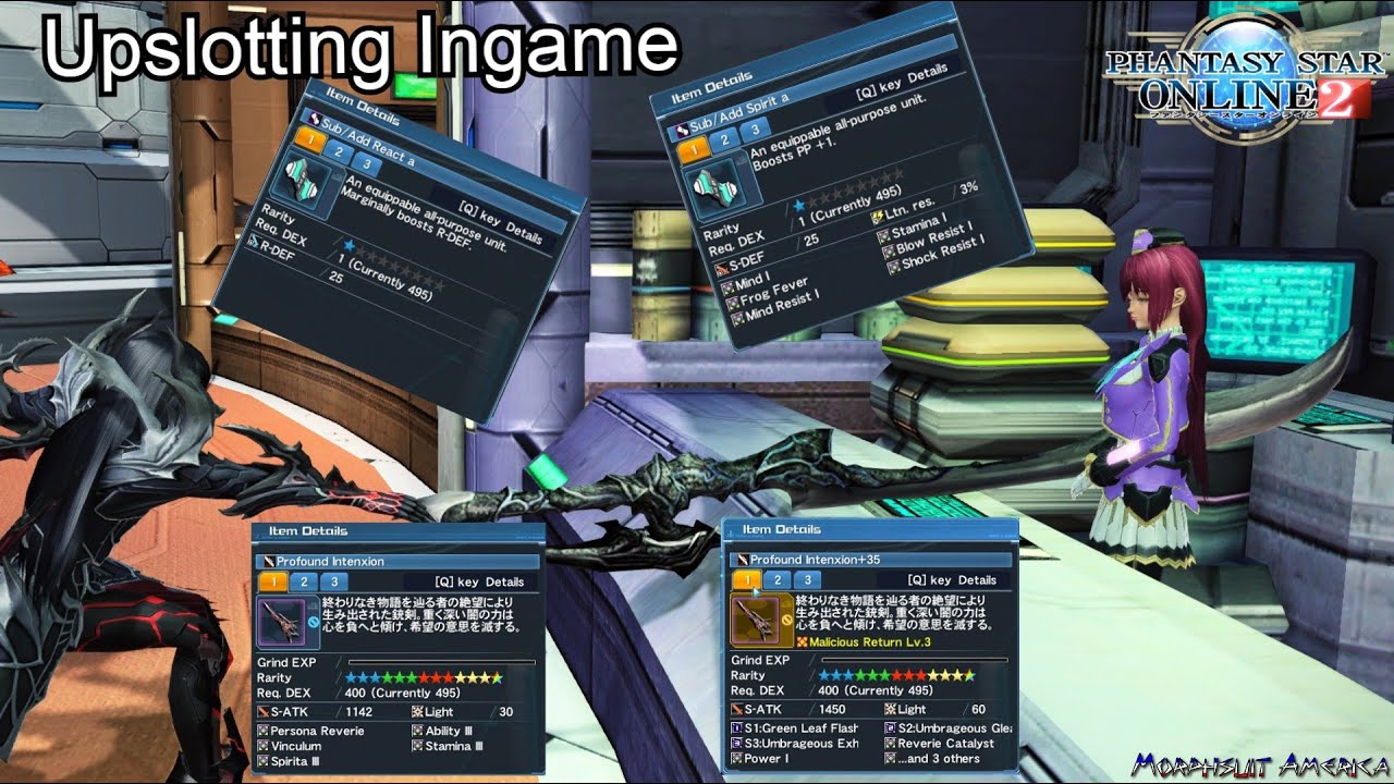 Pso2 Upslotting Affixing 101 Youtube