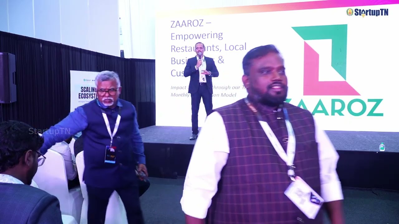 About ZAAROZ @ Tamilnadu Global Startup Submit 2025 | Hyperlocal Innovation from Tamil Nadu