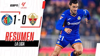 ARAMBARRI MARCÓ Y LE DIO UN TRIUNFAZO AL GETAFE POR EL TORNEO DOMÉSTICO | Getafe 1-0 Elche | RESUMEN