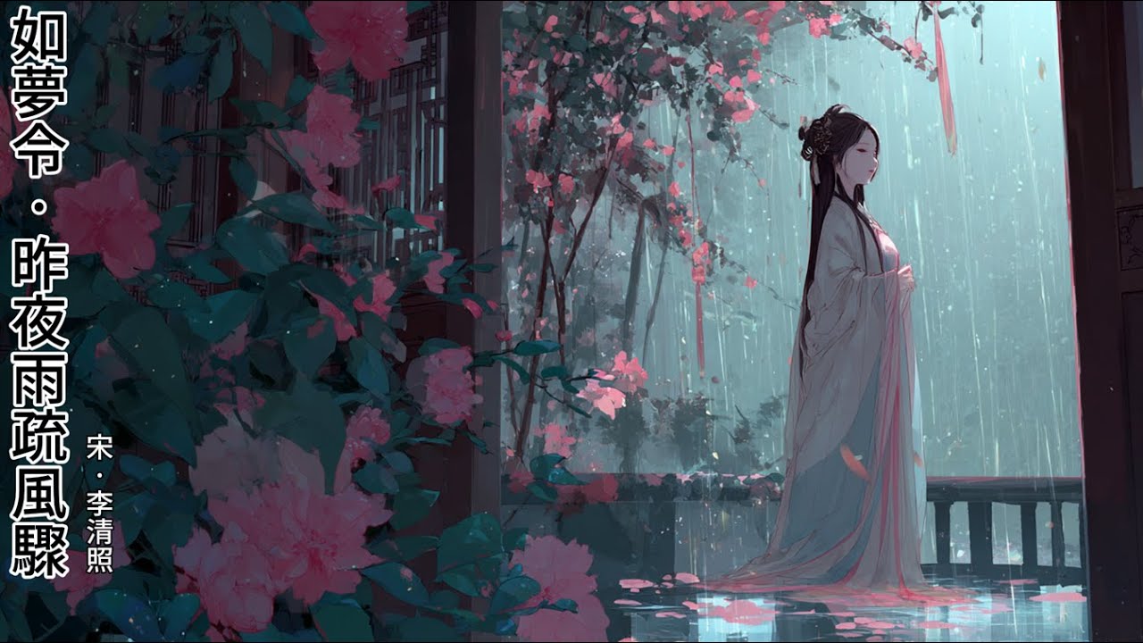 《如夢令·昨夜雨疏風驟》改編完整版 宋代女詞人李清照的經典之作「知否?知否?應是綠肥紅瘦。」一句成為千古名句,最能代表她的婉約風格 ...