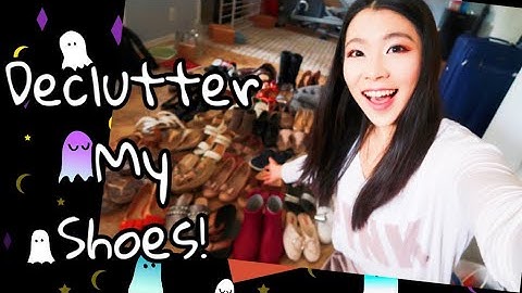 Declutter My Shoe Rack| KonMari My Shoes Collections -Clean with Me