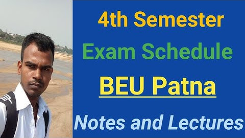 4th Semester Exam Schedule | Bihar Engineering University Patna #beupatna #examstrategy #examschedul