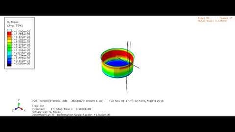 abaqus simulation - stamping pan
