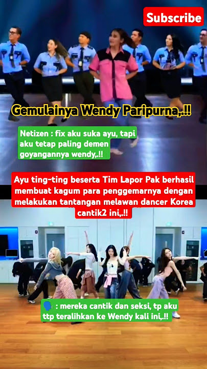 Ayu ting-ting & Wendy kalahkan artis korea‼️🥰😘💃#ayutingting #trending #dance #shorts #fyp #funny