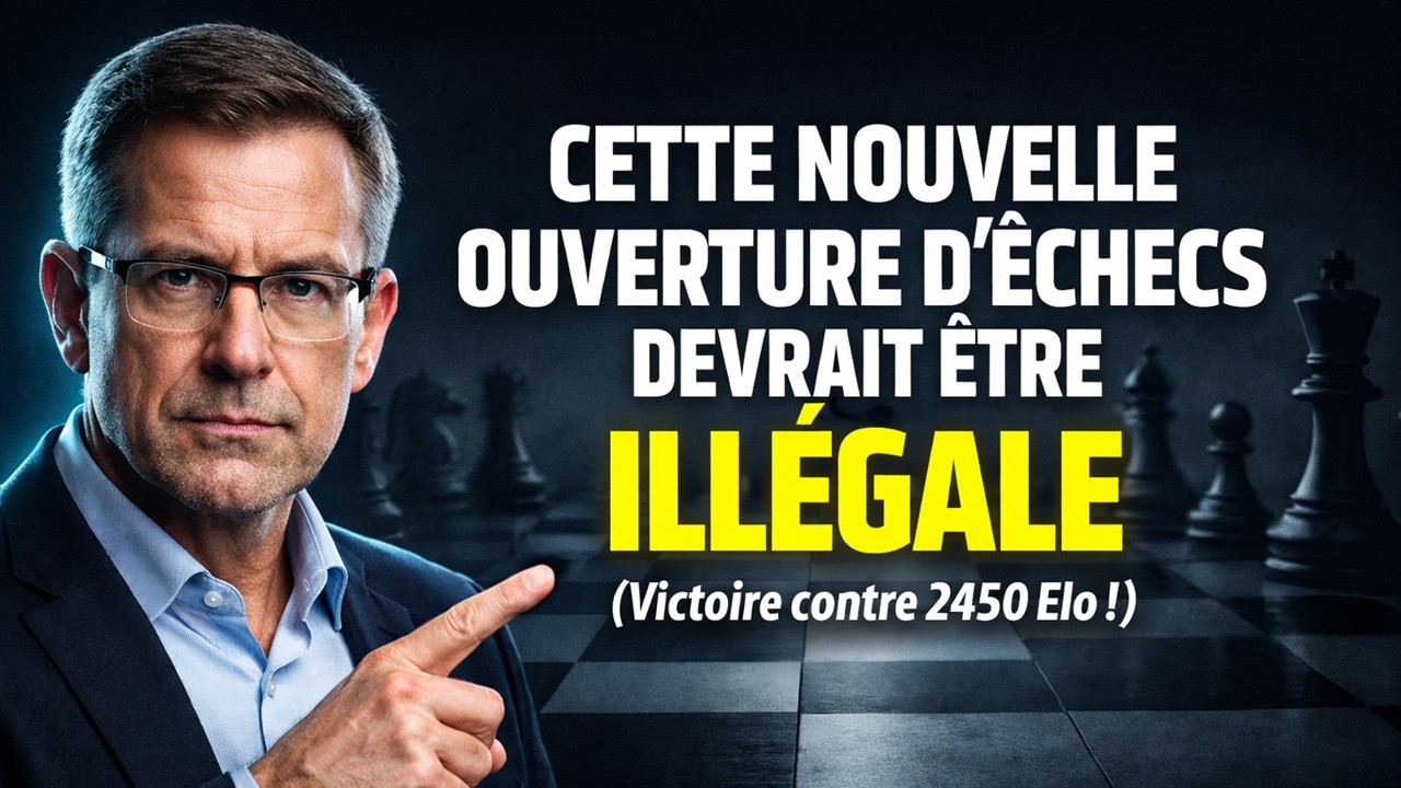 Cette nouvelle ouverture d'échecs devrait être ILLÉGALE (Victoire contre 2450 Elo !)