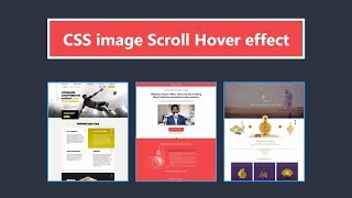 CSS Image Scroll Hover effect - CSS Core Concepts - How to make CSS Image Hover Effect - Pure CSS