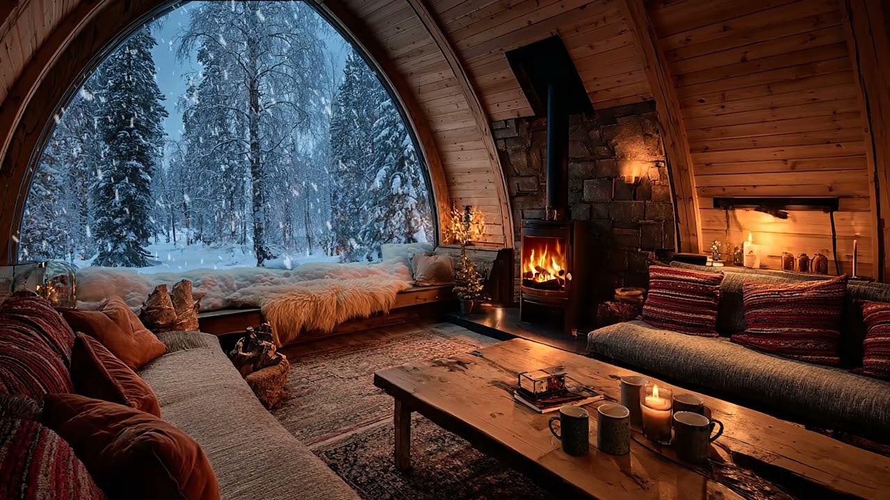 Hushed Winter | Calm Winter Ambience for Deep Sleep Relaxation Stress Relief and Better Focus