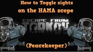 Escape From Tarkov - How to Easily set up Toggle for the HAMA sights EASY