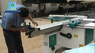 SOSN manual sliding table  panel saw video escuadradora part TWO.mpg
