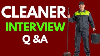 Top 25 Cleaner Interview Questions and Answers for 2026