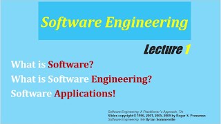Introduction to Software Engineering:  Lecture 1