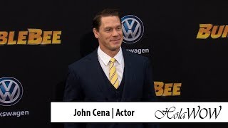 John Cena Arrival To The World Premiere Of Bumblebee Interview