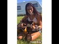 English Gypsy Girl Playing The Guitar Dilly Lee 