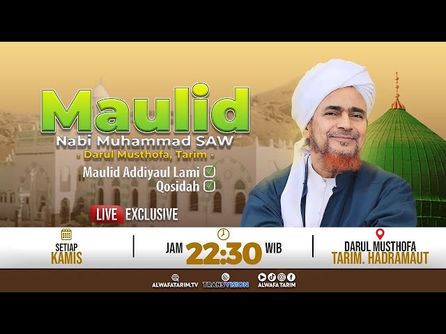 🔴LIVE | MAULID NABI MUHAMMAD SAW, DARUL MUSTHOFA, TARIM - AL HABIB UMAR BIN MUHAMMAD BIN HAFIDZ class=