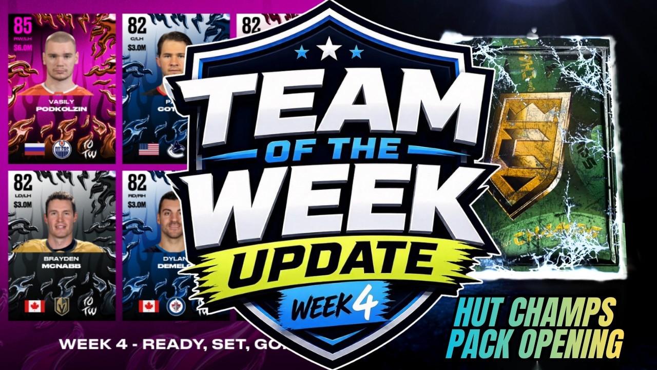 CHAMPS PACK OPENING AND NEW TOTW! | NHL 27 HUT
