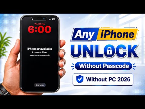 How to Unlock iPhone Without Passcode If Forgot 2026 Without Pc || All Models Support