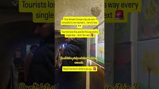 Famous Europe Scam Alert #europe #travel #shorts #viral Net Worth