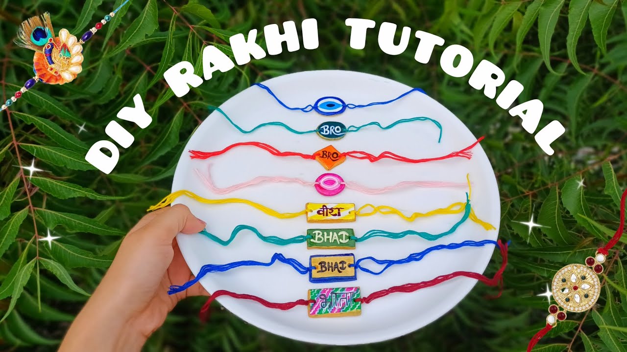 Make Your Own DIY Rakhi at Home 🏠🌸 | Quick & Easy Rakhi DIY for Raksha ...