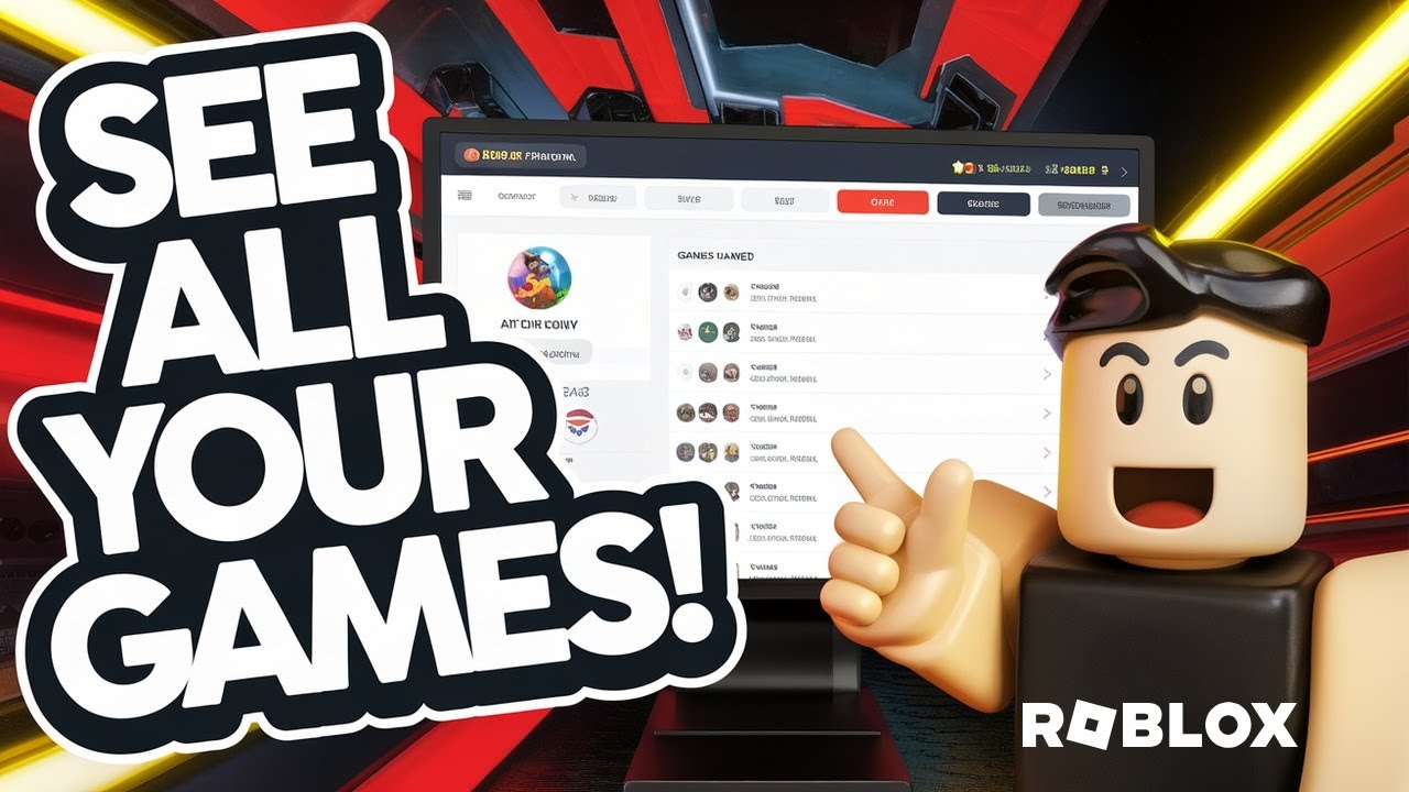 How To See All The Games You Ve Ever Played On Roblox YouTube 