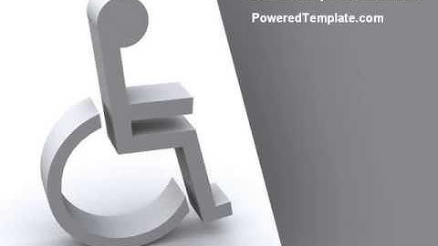 Disability PowerPoint Template by PoweredTemplate.com