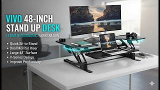 VIVO Desk Converter Review | Worth It? 48" Standing Desk Setup Upgrade 2026