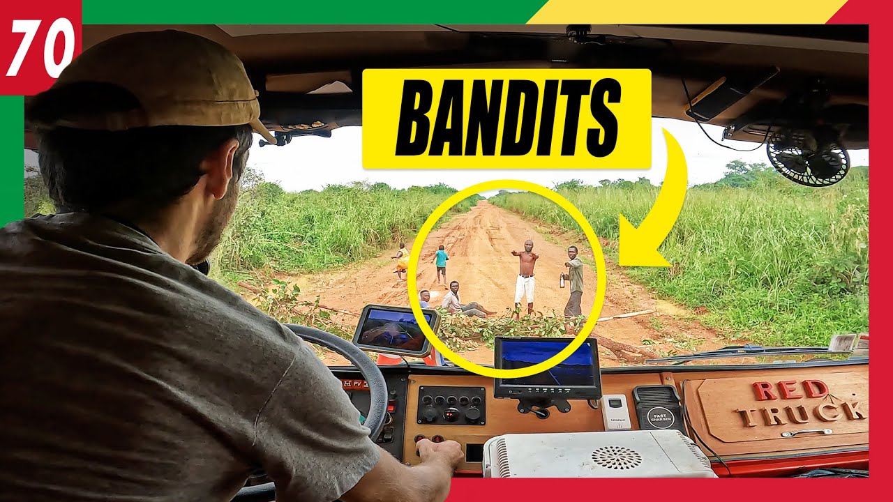 70) Face à face avec des coupeurs de route au Congo - Insécurité en camion aménagé