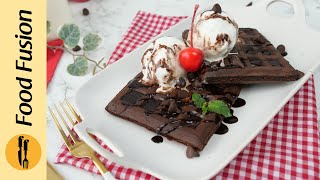 Chocolate Waffles Recipe by Food Fusion