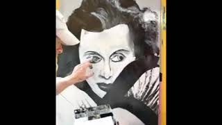 Thom Richart Finger Paints - Hedy Lamarr Details