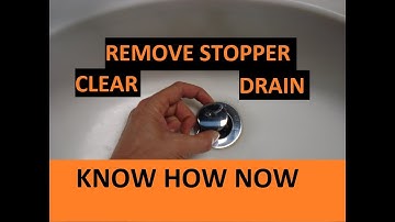 Remove Bathroom Pop Up Stopper Unclog Sink