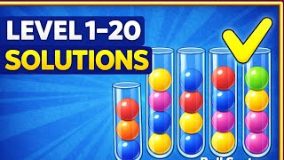 Ball Sort Puzzle Levels 1–20 – Full Walkthrough (No Commentary)