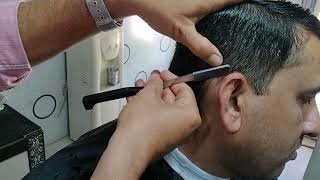 ASMR Barber / men haircut with scissors