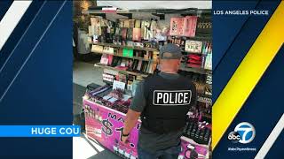 $700,000 worth of fake cosmetics seized by LAPD in Fashion District I ABC7