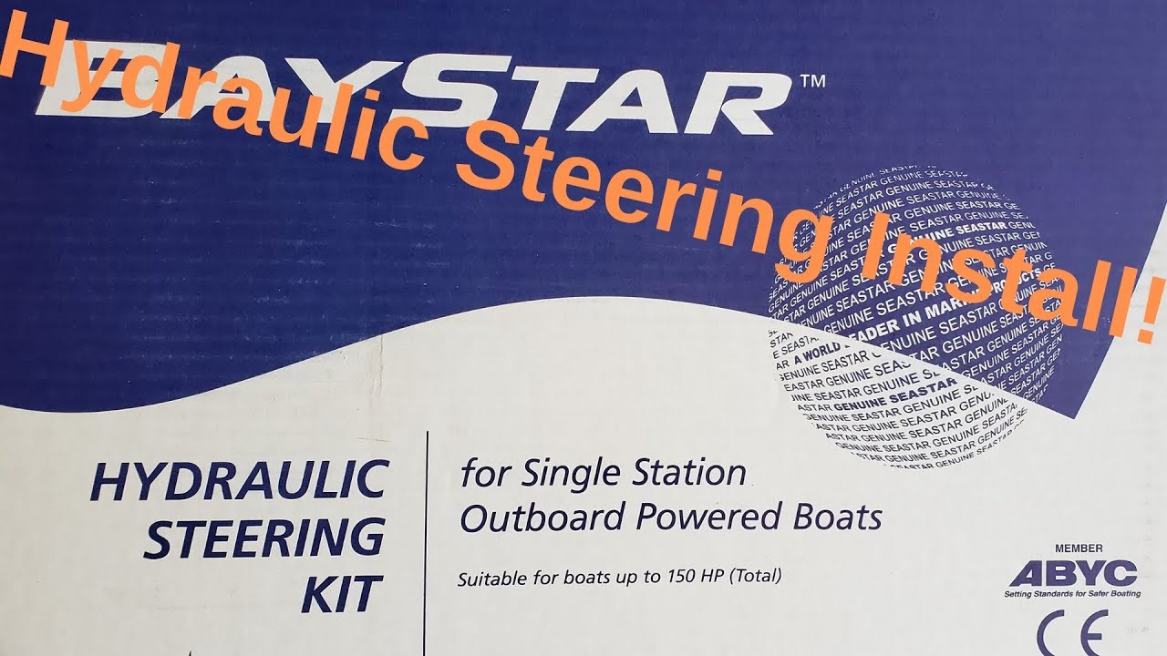 BayStar Hydraulic Steering Install on my Mako Boat! YouTube