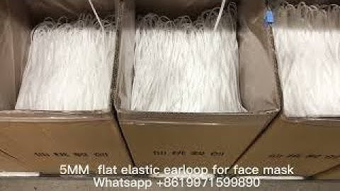 5MM Flat Elastic Earloop for FFP2, N95