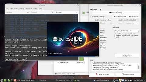 Docker desktop {{ flatpak eclipse fedora }} ide