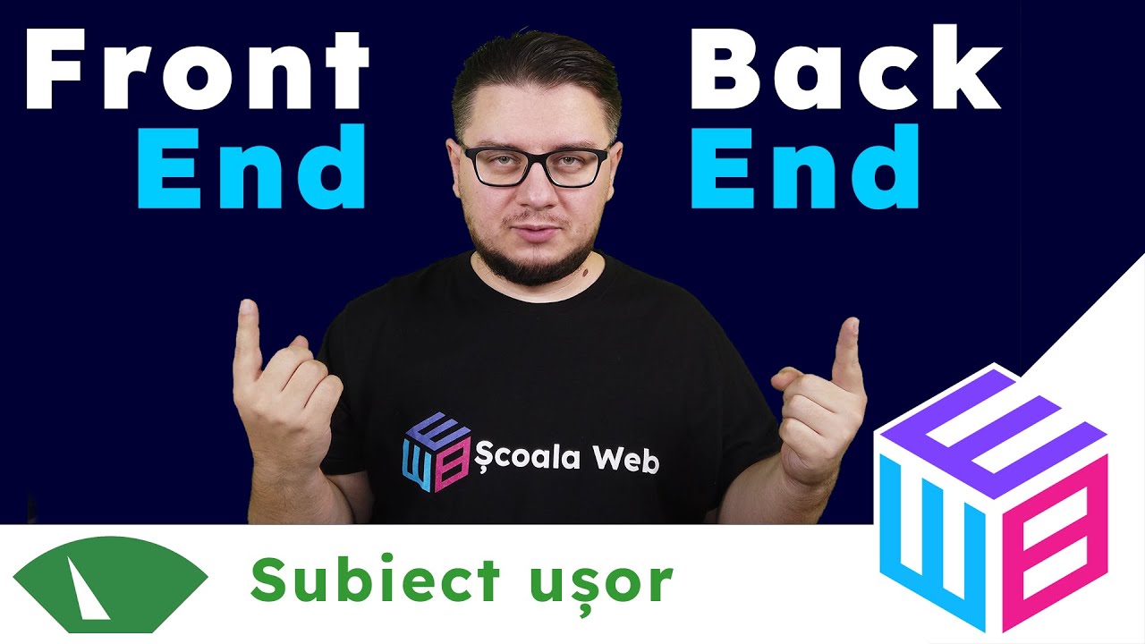 Ce înseamnă Front-End și Back-End Web Developer