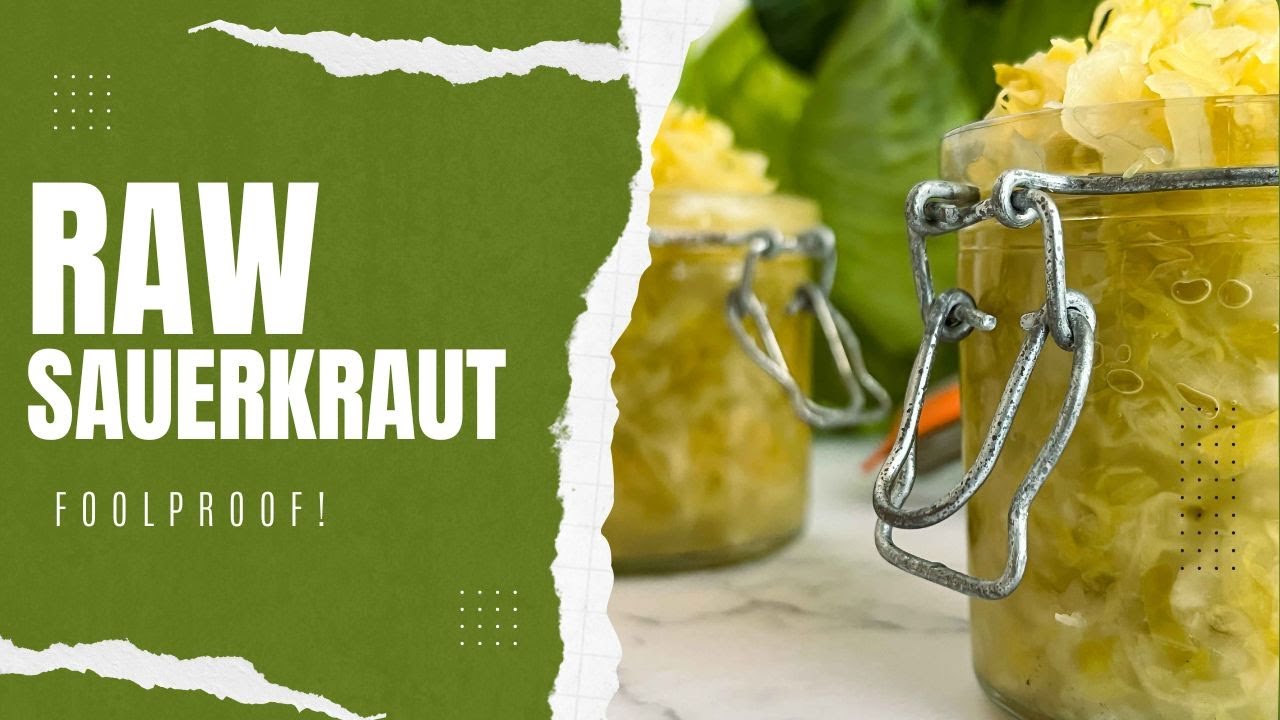 Foolproof Raw Sauerkraut Recipe Two Ingredients YouTube
