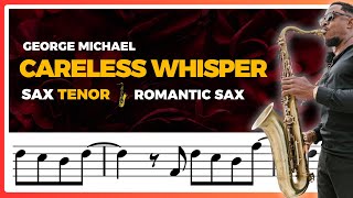 PARTITURA COM PLAYBACK Sax Tenor | Careless Whisper