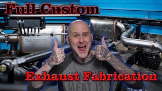Custom Exhaust Fabrication  LSx C10 Project Truck Build