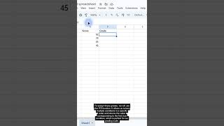 IFS Function in Google Sheets — Formula #135 of 500 #Shorts