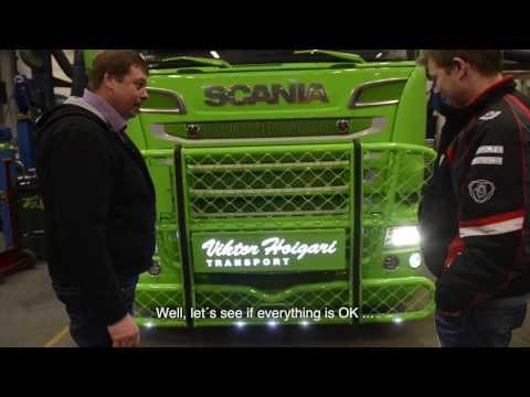 Body building of Viktor Hoigaris Scania R620 LA6x4HNB (English subtitles)