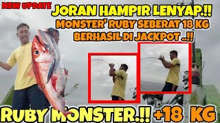 Strike Ruby Snapper Babon, Hampir Satu Jam Monster Seberat 18 Kg Akhirnya Berhasil Di Naikkan.!!