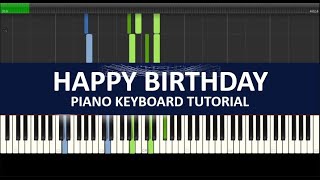 Happy Birthday - Piano Tutorial Chords (GMS LIVE)