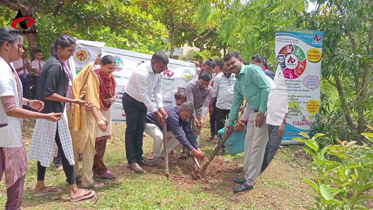 Anugraha Organisation celebrated World Environment Day at Morarji Desai Residential School Chikkerur