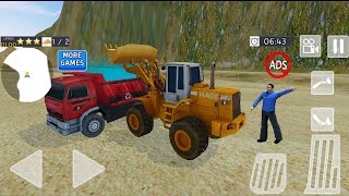 Loader Dump Truck Hill SIM | Construction Simulator - Android Gameplay screenshot 2