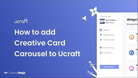 How to add a Creative Card Carousel to Ucraft
